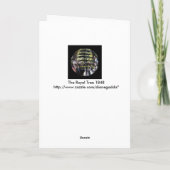 Der königliche Weihnachtsbaum Feiertagskarte (Rückseite)