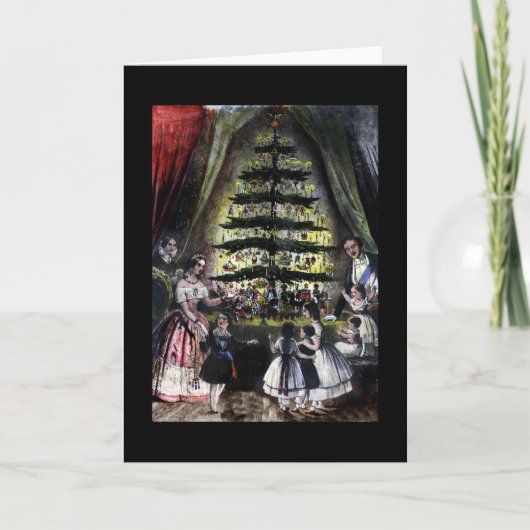 Der königliche Weihnachtsbaum Feiertagskarte (Vorderseite)