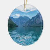 Der Königssee in Bayern, Berchtesgaden Keramik Ornament (Links)