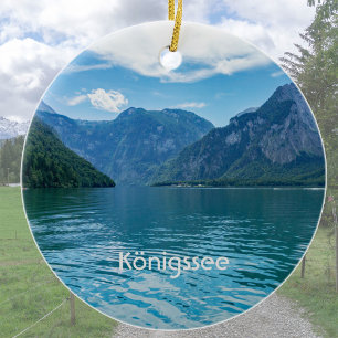 Der Königssee in Bayern, Berchtesgaden Keramik Ornament