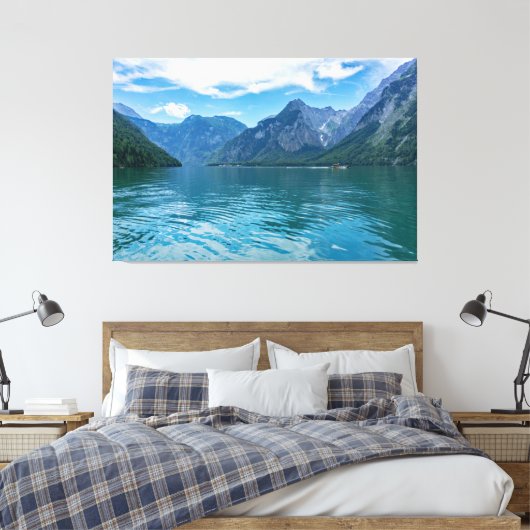 Der Königssee in Bayern, Berchtesgaden Leinwanddruck (Insitu (Schlafzimmer))