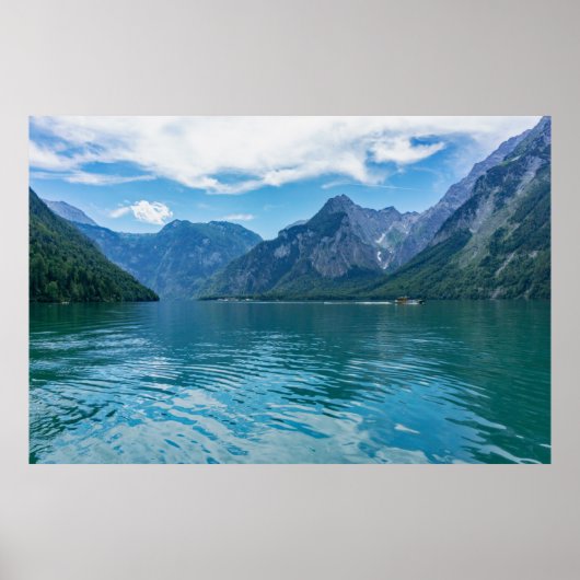Der Königssee in Bayern, Berchtesgaden Poster (Vorne)