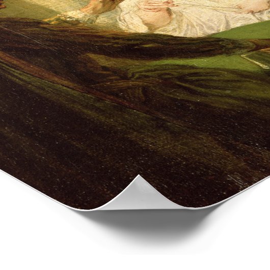 Der Konjuror, 1720-25 Poster (Ecke)