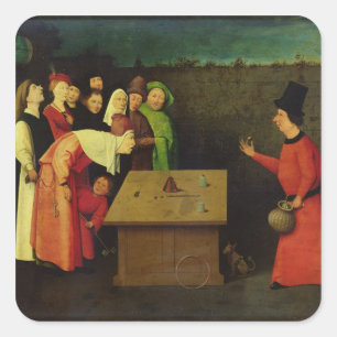 Der Konjuror Quadratischer Aufkleber