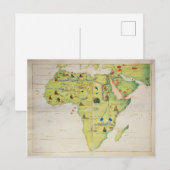 Der Kontinent Afrika Postkarte (Vorne/Hinten)