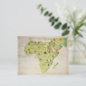 Der Kontinent Afrika Postkarte (Stehend Vorderseite)