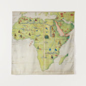 Der Kontinent Afrika Wandteppich (Vorderseite)