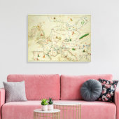 Der Kontinent Europas Leinwanddruck (Insitu (Wohnzimmer))