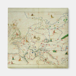 Der Kontinent Europas Magnet