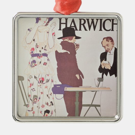 Der Kontinent über Harwich Ornament Aus Metall (Vorne)