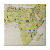 Der Kontinent von Afrika Fliese (Vorderseite)