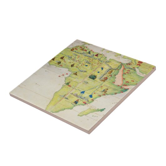 Der Kontinent von Afrika Fliese (Seite)