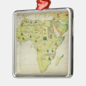 Der Kontinent von Afrika Ornament Aus Metall (Links)