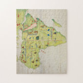 Der Kontinent von Afrika Puzzle (Vertikal)