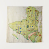 Der Kontinent von Afrika Wandteppich (Vorderseite (Horizontal))