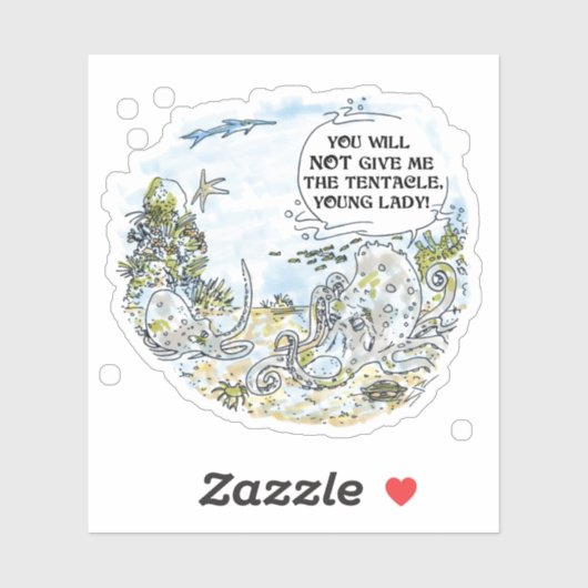 Der Konturaufkleber Tentacle Aufkleber (Blatt)