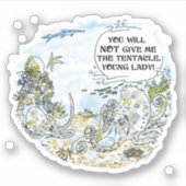 Der Konturaufkleber Tentacle Aufkleber (Vorderseite)