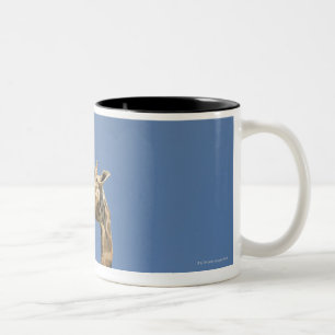Der Kopf der Giraffe Zweifarbige Tasse