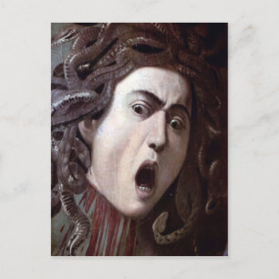 Der Kopf der Medusa von Michelangelo Caravaggio Postkarte