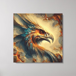 Der Kopf des ausgestorbenen Vogels - Abstraktes Ar Leinwanddruck