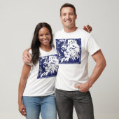 Der Kopf des Löwes - Blau T-Shirt (Unisex)
