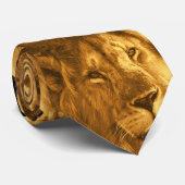 Der Kopf des Löwes Krawatte (Gerollt)