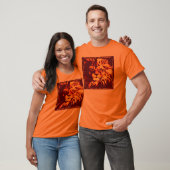 Der Kopf des Löwes - Orange T-Shirt (Unisex)