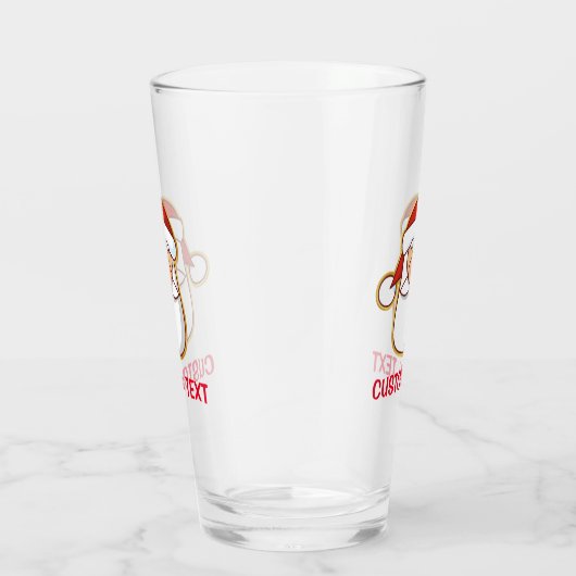 Der Kopf des Weihnachtsmanns Glas (Rechts)