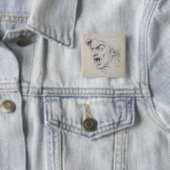 Der Kopf eines Mannes, der im Terror, eine Studie Button (Beispiel)