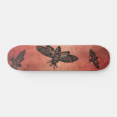 Der Kopf-Falke-Motten-Skateboard des Todes Skateboard (Horizontal)