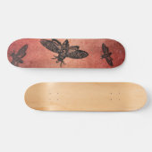 Der Kopf-Falke-Motten-Skateboard des Todes Skateboard (Horizontal)