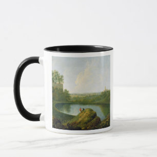 Der Kopf von See Nemi (Öl auf Leinwand) Tasse