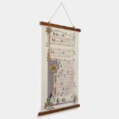 Der Kopf Weihnachtslied Mittelalter Wandteppich Mit Holzrahmen (Gewinkelt)