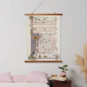 Der Kopf Weihnachtslied Mittelalter Wandteppich Mit Holzrahmen (Schlafzimmer)