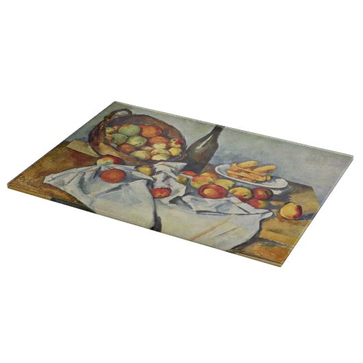 Der Korb der Äpfel von Paul Cezanne Schneidebrett (Ecke)