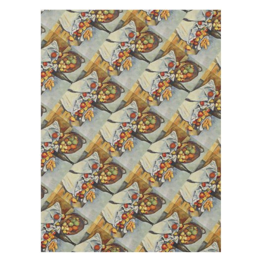 Der Korb der Äpfel von Paul Cezanne Tischdecke (Vorderseite)