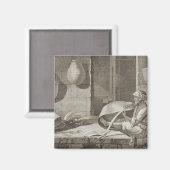 Der Korbmacher aus Band II Kunst und Handel Magnet (Vorderseite/Rückseite)