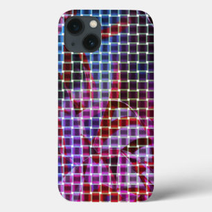 Der Korbstil auf dunkelrosa, lila, lila Tönen Case-Mate iPhone Hülle