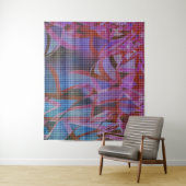 Der Korbstil auf dunkelrosa, lila, lila Tönen Wandteppich (Beispiel)