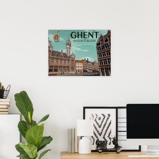Der Korenmarkt - Gent Poster (Heimbüro)