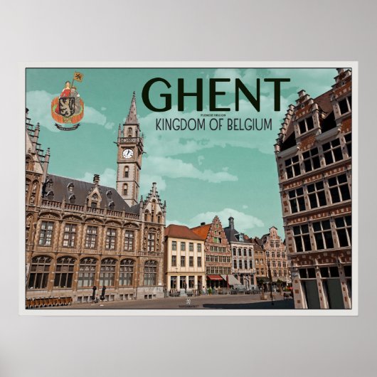 Der Korenmarkt - Gent Poster (Vorne)