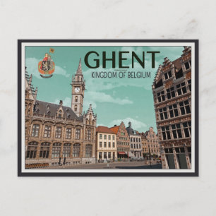 Der Korenmarkt - Gent Postkarte