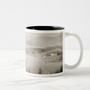 Der Korken-Fluss von unterhalb Glanmire Straße Zweifarbige Tasse