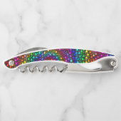 Der Korkenzieher-Flaschen-Öffner des Kellnermesser (Rückseite)