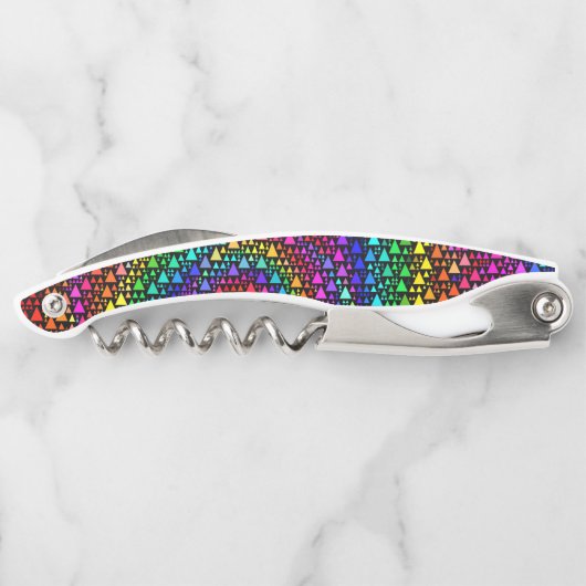 Der Korkenzieher-Flaschen-Öffner des Kellnermesser (Rückseite)