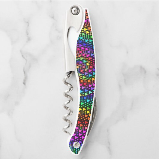 Der Korkenzieher-Flaschen-Öffner des Kellnermesser (Vorderseite)