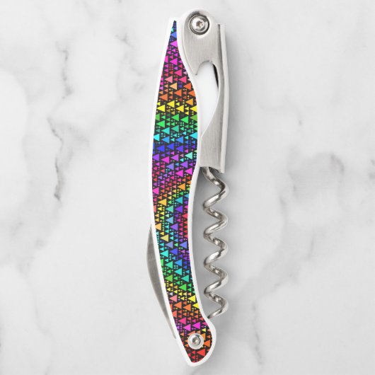 Der Korkenzieher-Flaschen-Öffner des Kellnermesser (Rückseite)