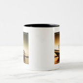 Der Körper alten Schiffs | Bali, Indonesien Zweifarbige Tasse (Mittel)