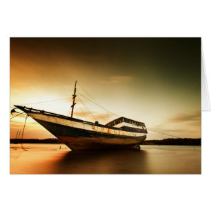 Der Körper des alten Schiffes Bali, Indonesien