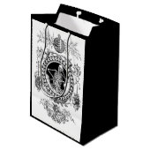 Der Körper dieser Todesgeschenk-Tasche Mittlere Geschenktüte (Rückseite Schrägansicht)